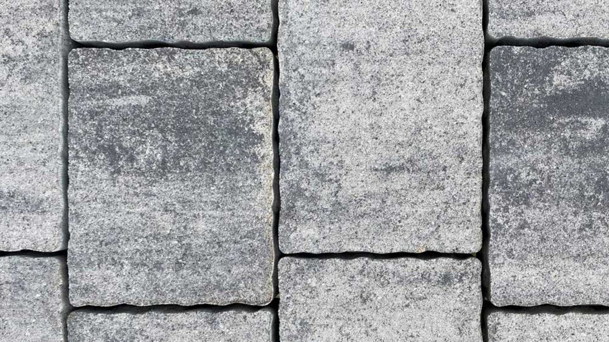 Viastein Pulito Trio térkő - 5 cm (Color & Clean Protect védelemmel) - Antracit/fehér árnyalt